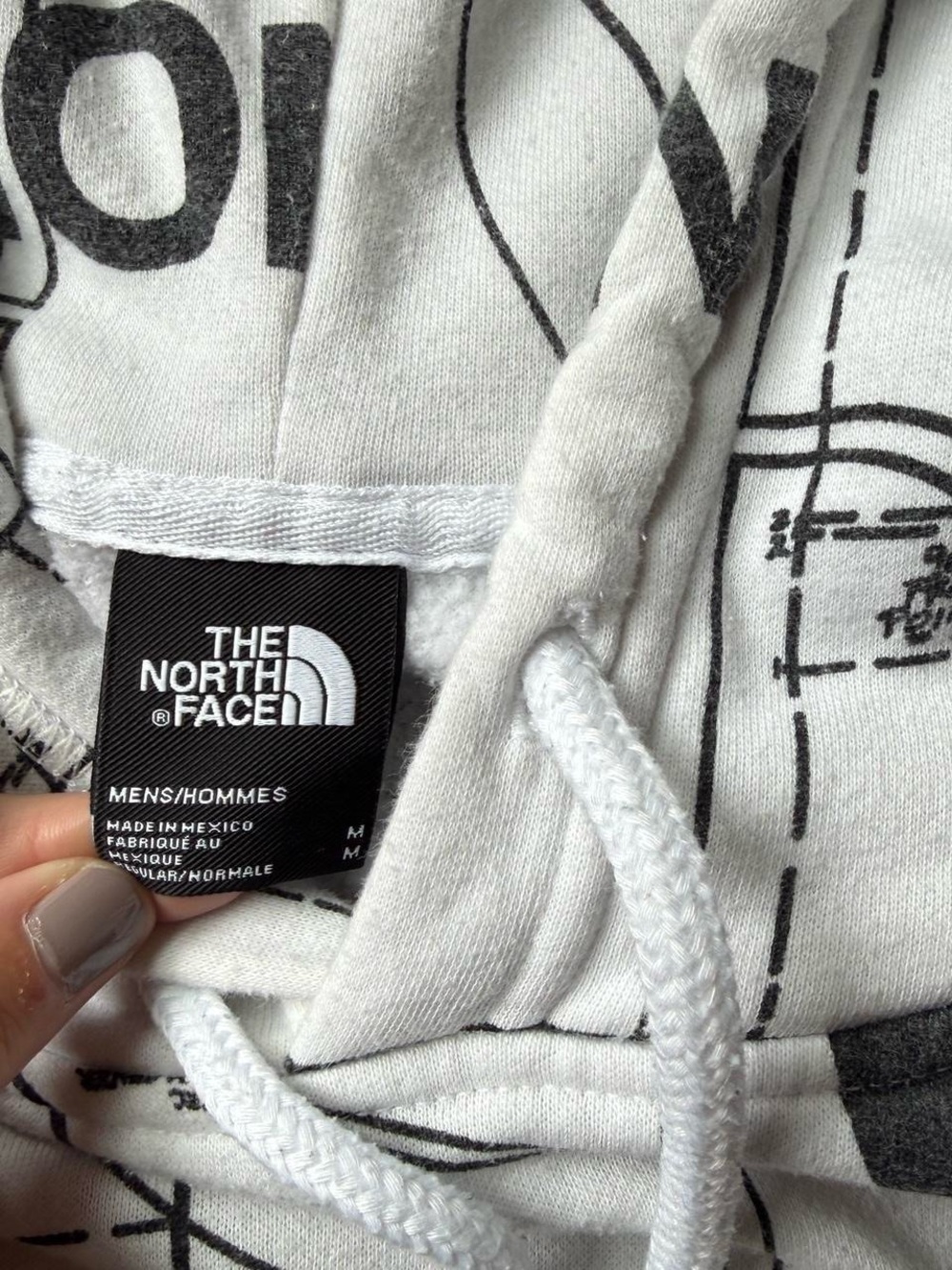 The North Face Half Dome All Over Print Logo Pullover Hoodie - Picture 2 of 5